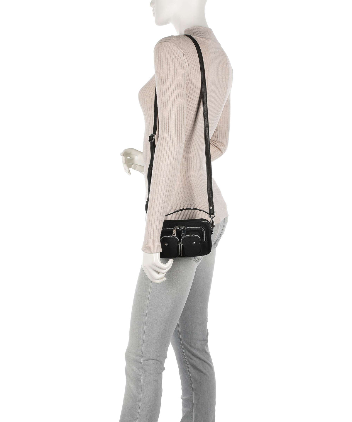 Núnoo Recycled Canvas Helena Crossbody bag black