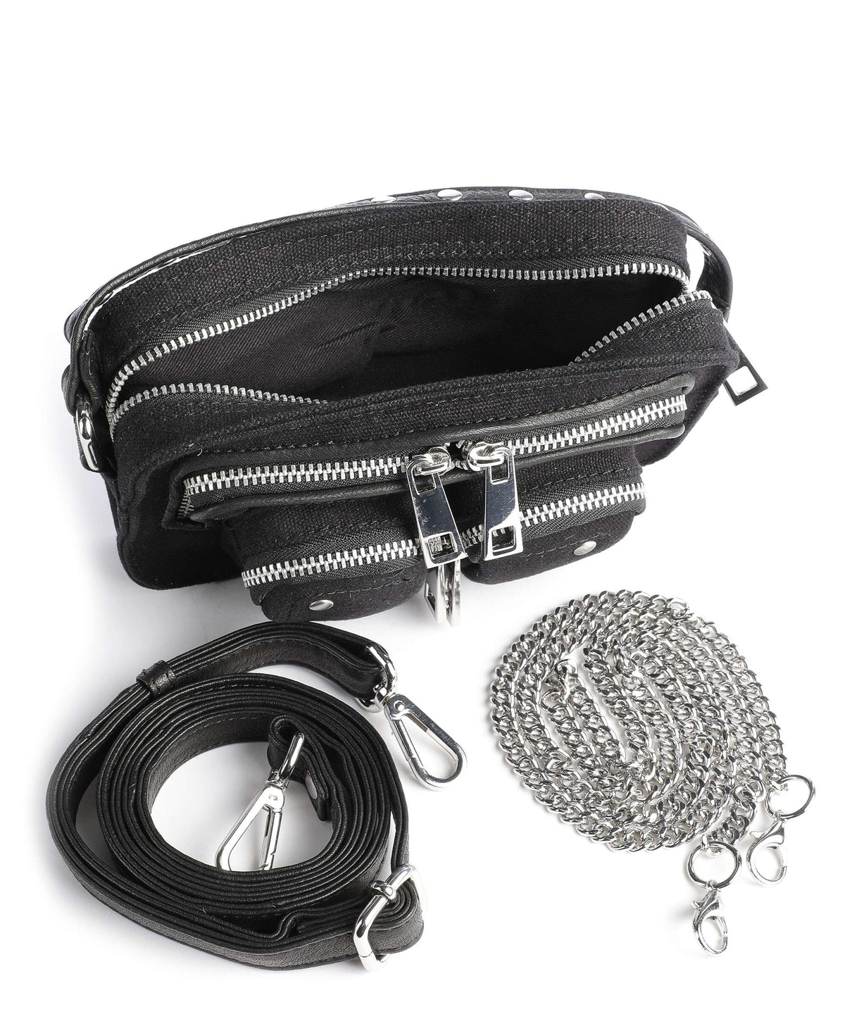 Núnoo Recycled Canvas Helena Crossbody bag black