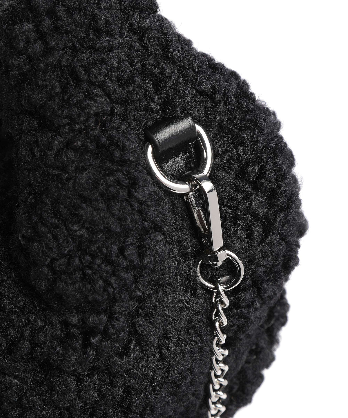 Núnoo Curls Dagmar Hobo bag black