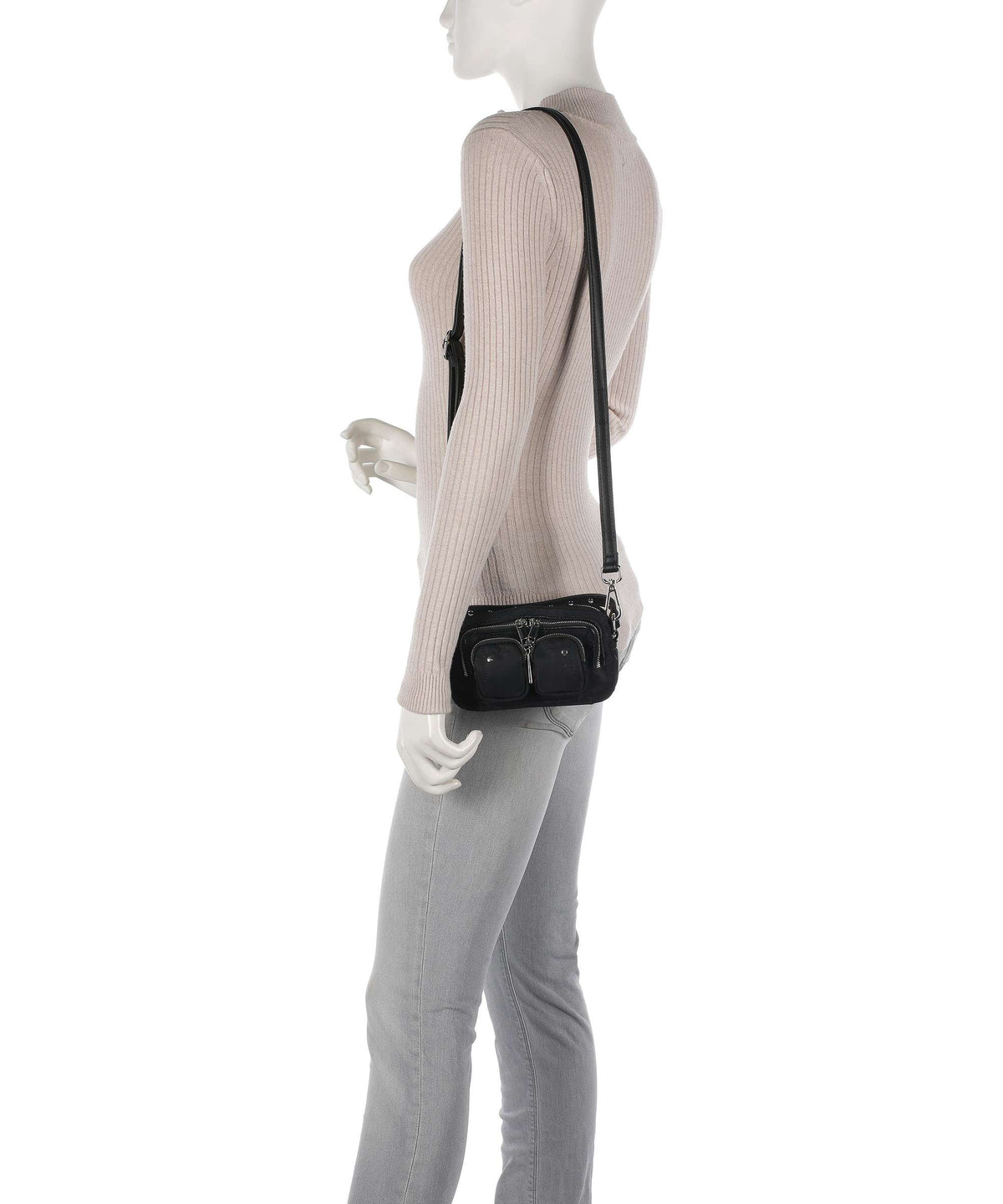 Núnoo Recycled Nylon Helena Crossbody bag black