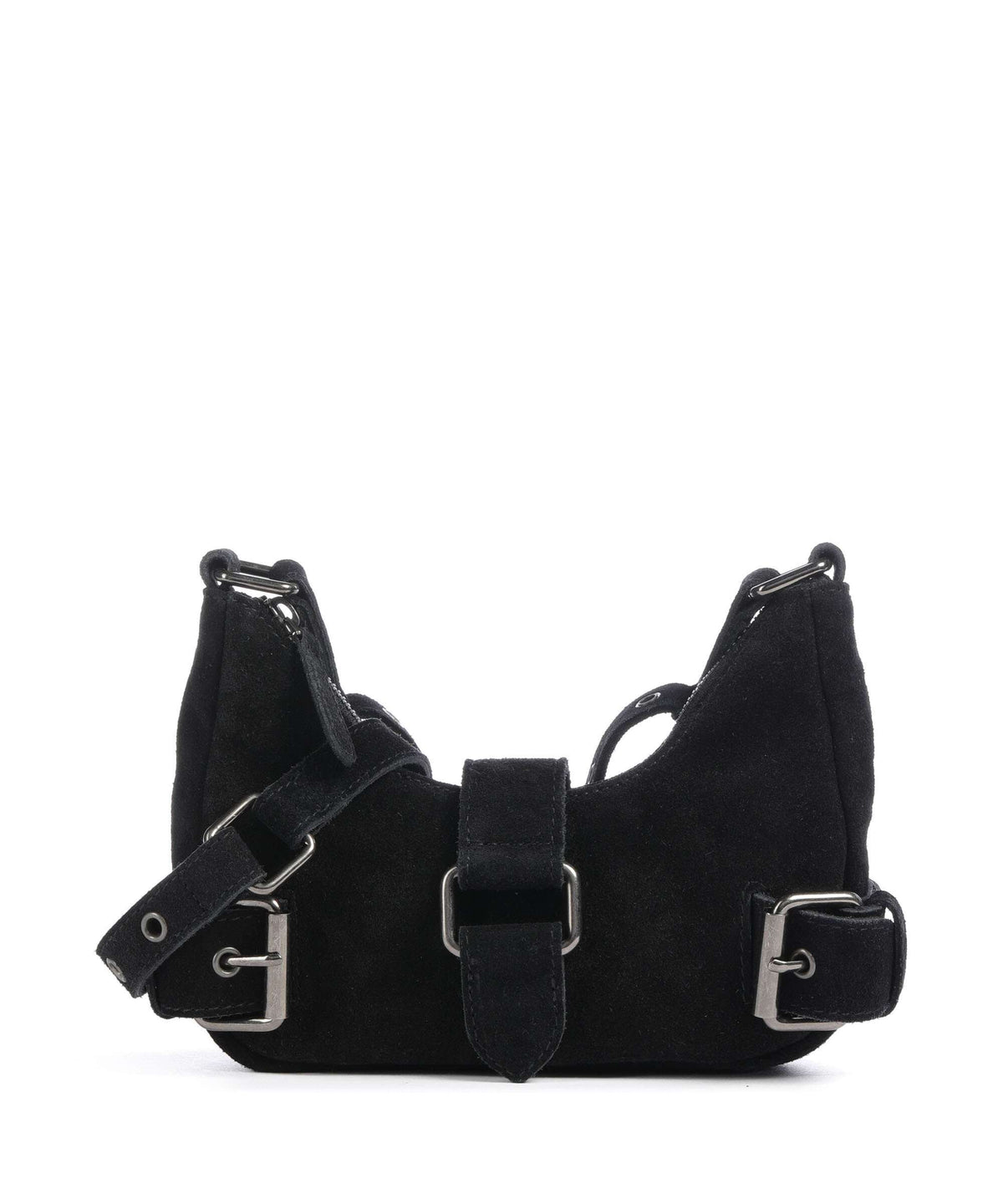 Núnoo Suede Palma Shoulder bag black