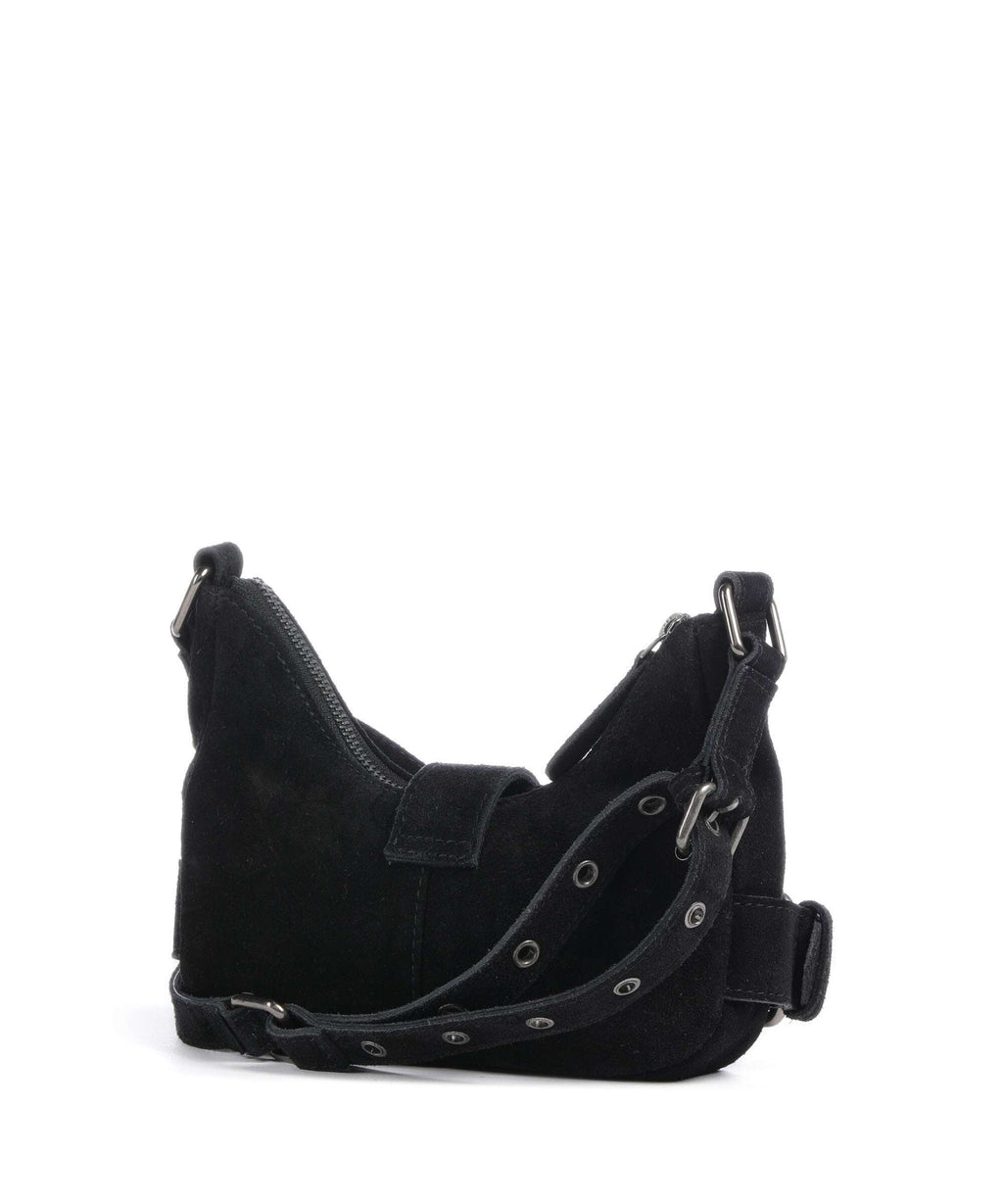 Núnoo Suede Palma Shoulder bag black