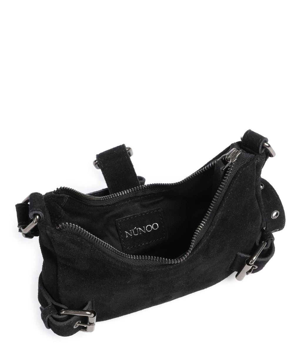 Núnoo Suede Palma Shoulder bag black