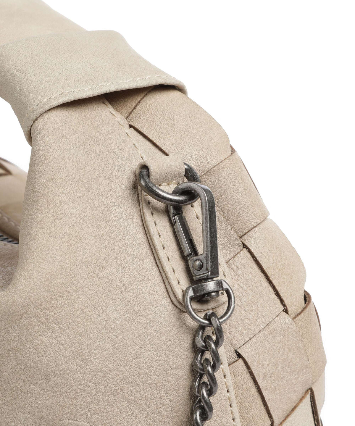 Núnoo Braided Dandy Handbag beige