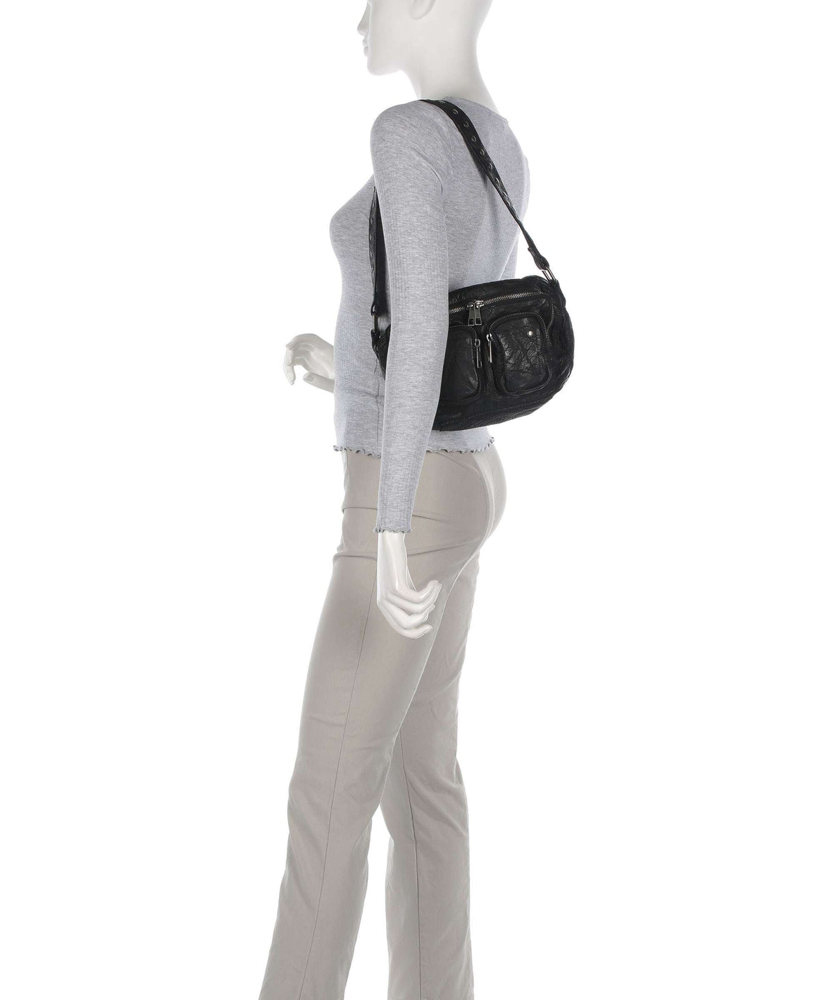 Núnoo Washed Ellie Shoulder bag black 