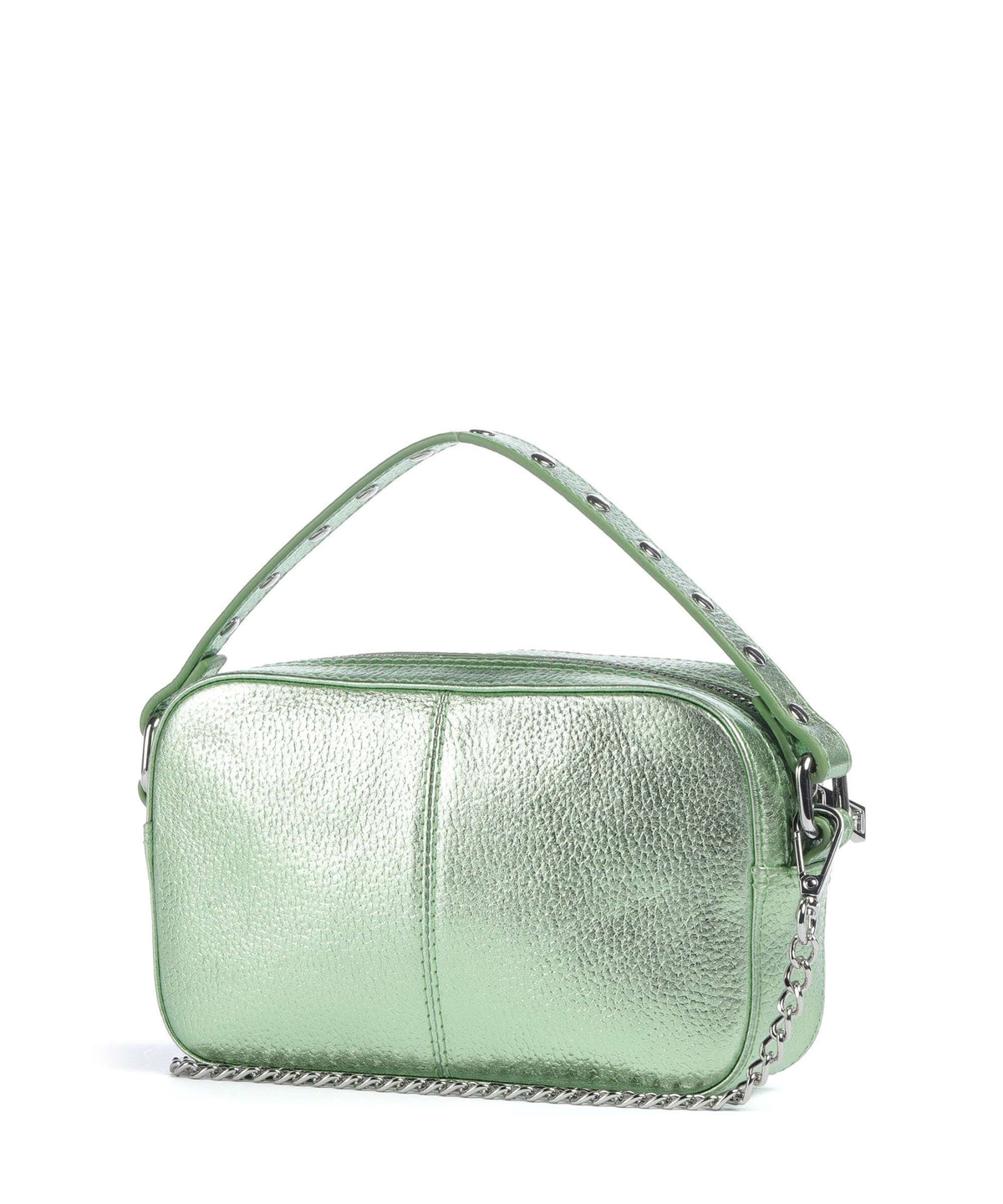 Núnoo Metallic Helena Crossbody bag light green