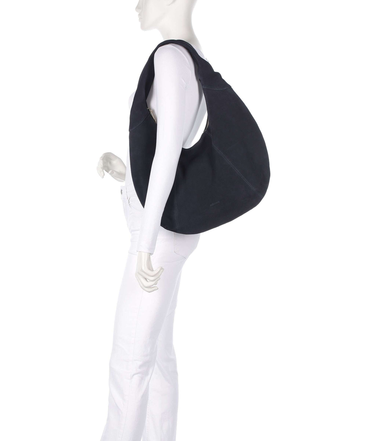 Núnoo Suede Gabi Hobo bag navy