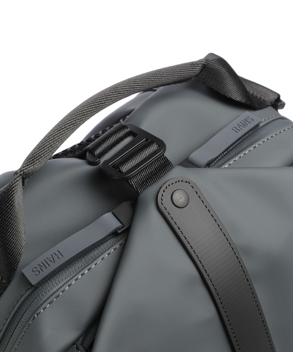 Rains Clip Front Backpack dark grey