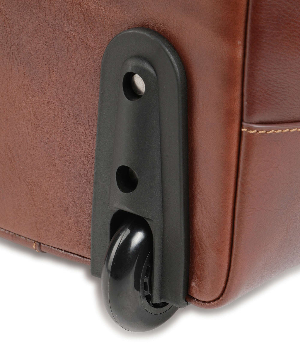Jekyll & Hide Oxford Travel bag with wheels tobacco