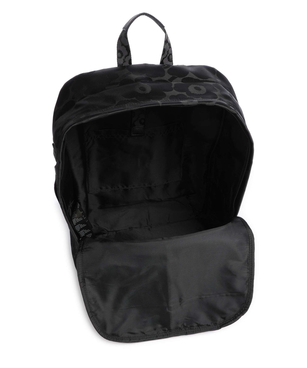 Marimekko Zip Top Unikko Backpack black