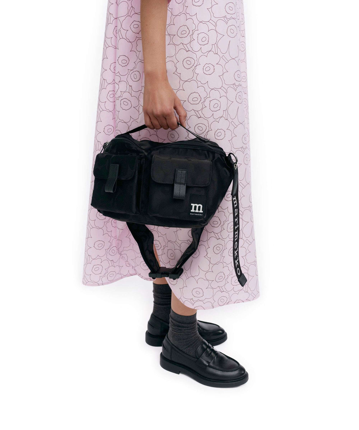 Marimekko Unikko M Crossbody bag black