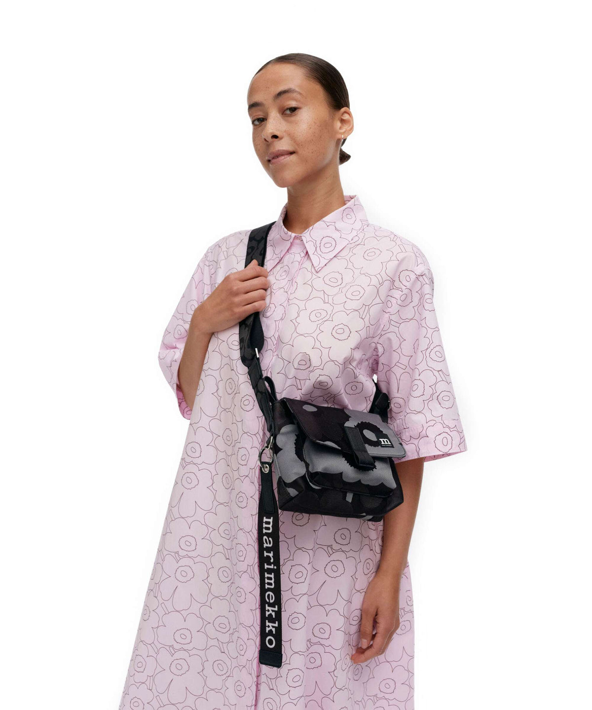 Marimekko Unikko Mini Crossbody bag grey/dark grey/black