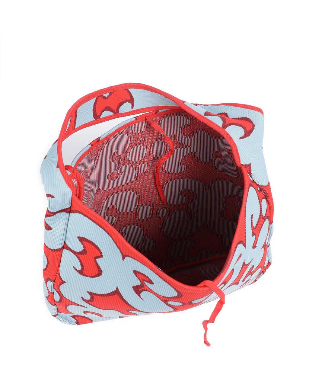Marimekko Knitted Keidas Hobo bag light blue/red