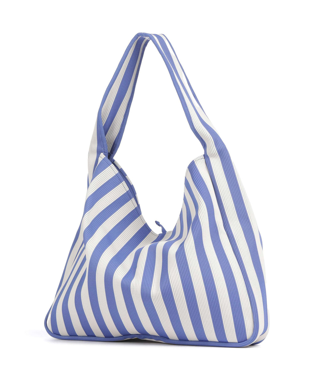 Marimekko Knitted Merirosvo Hobo bag blue/off white