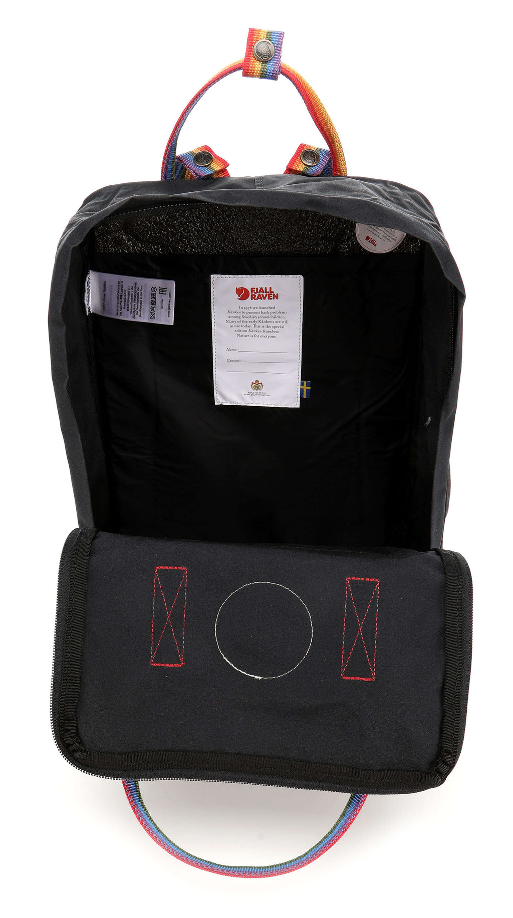 Fjällräven Kånken Rainbow Backpack black/rainbow pattern
