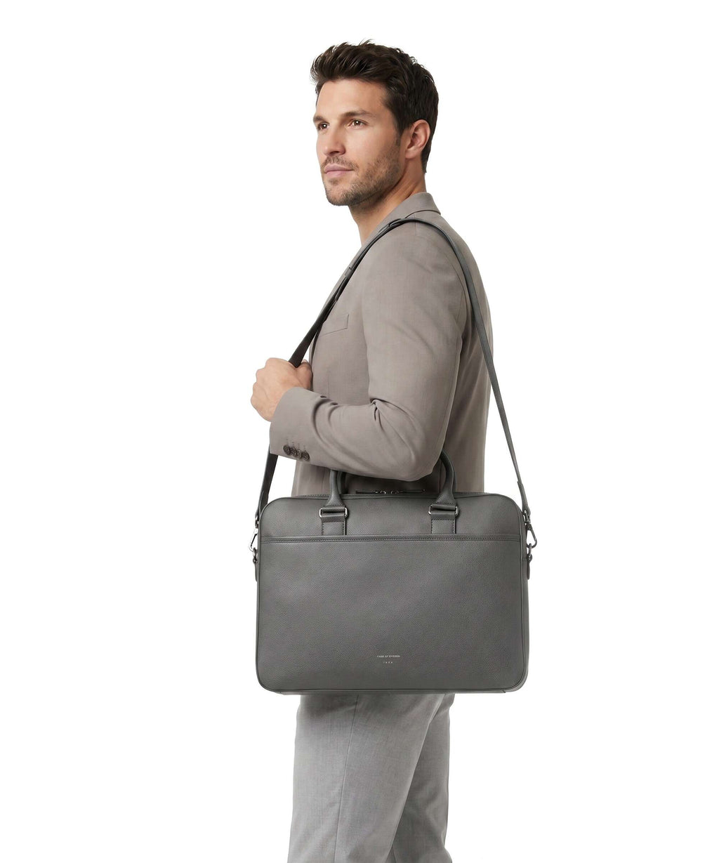 Tiger of Sweden Burin Briefcase summer shadow