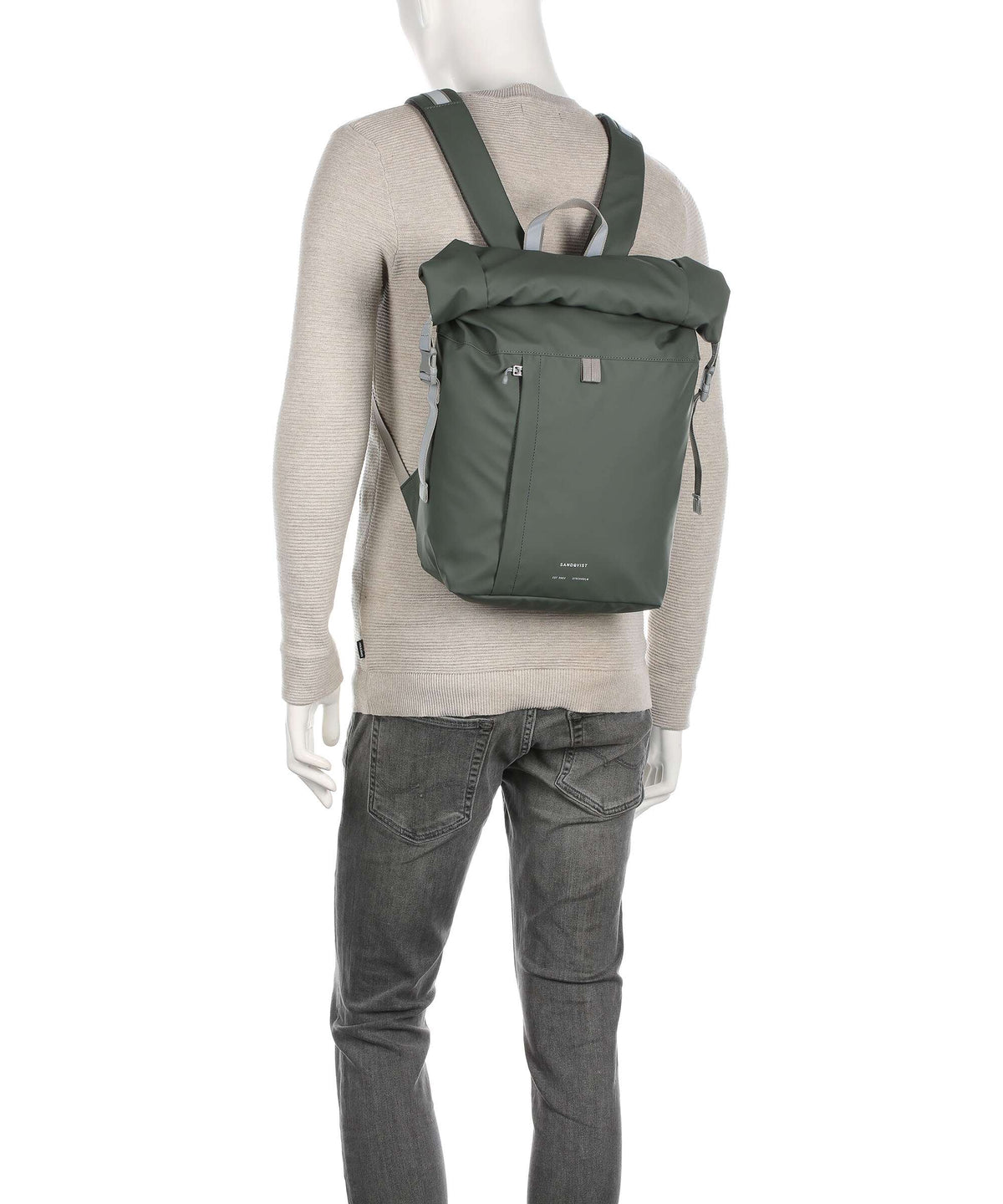 Sandqvist Stream Konrad Rolltop backpack multicolour/dark