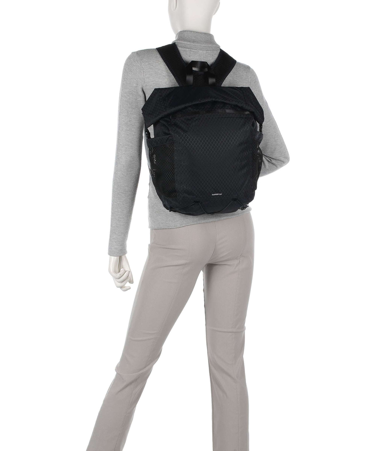 Sandqvist Stream Taped Nils Rolltop backpack dawn green