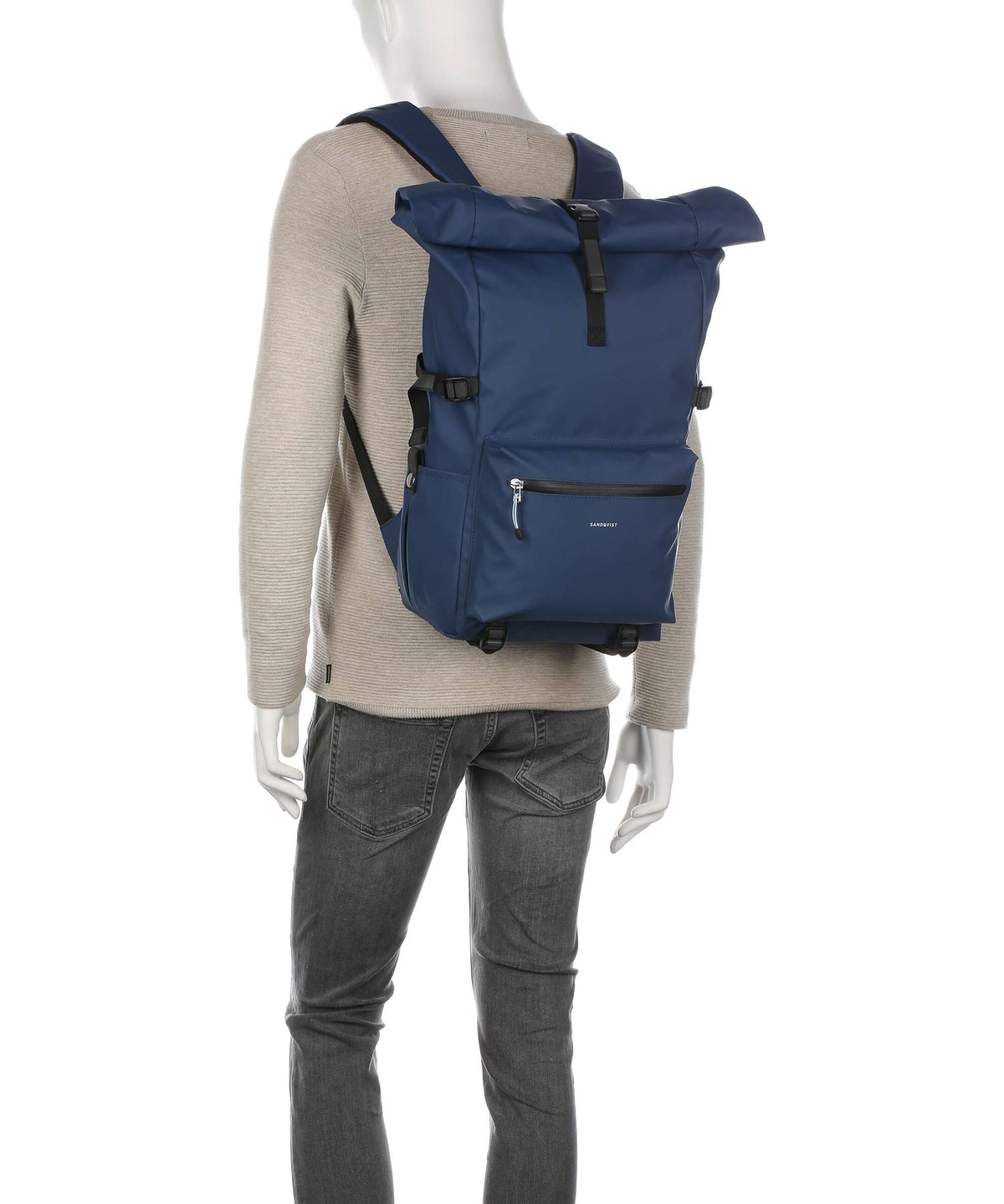 Sandqvist Stream Ruben 2.0 Rolltop backpack moss green