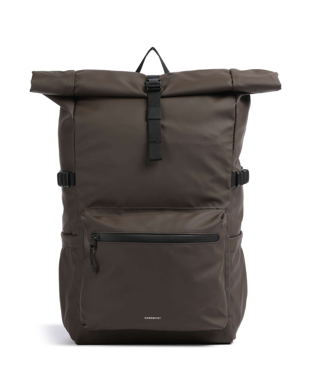 Sandqvist Stream L Rolltop backpack brown