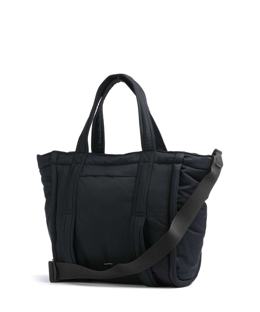 Sandqvist Curve L Tote bag black