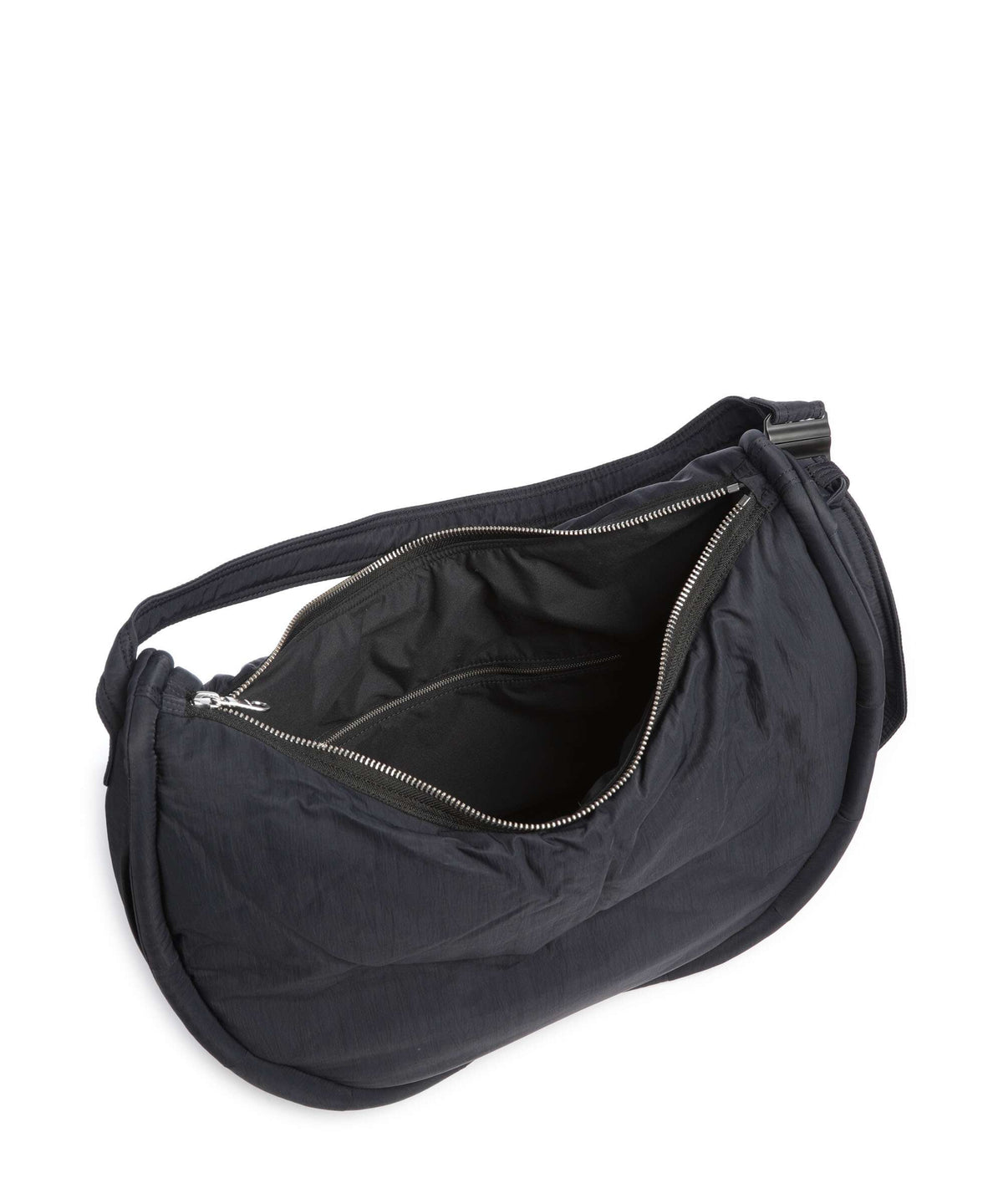 Sandqvist Curve L Hobo bag black