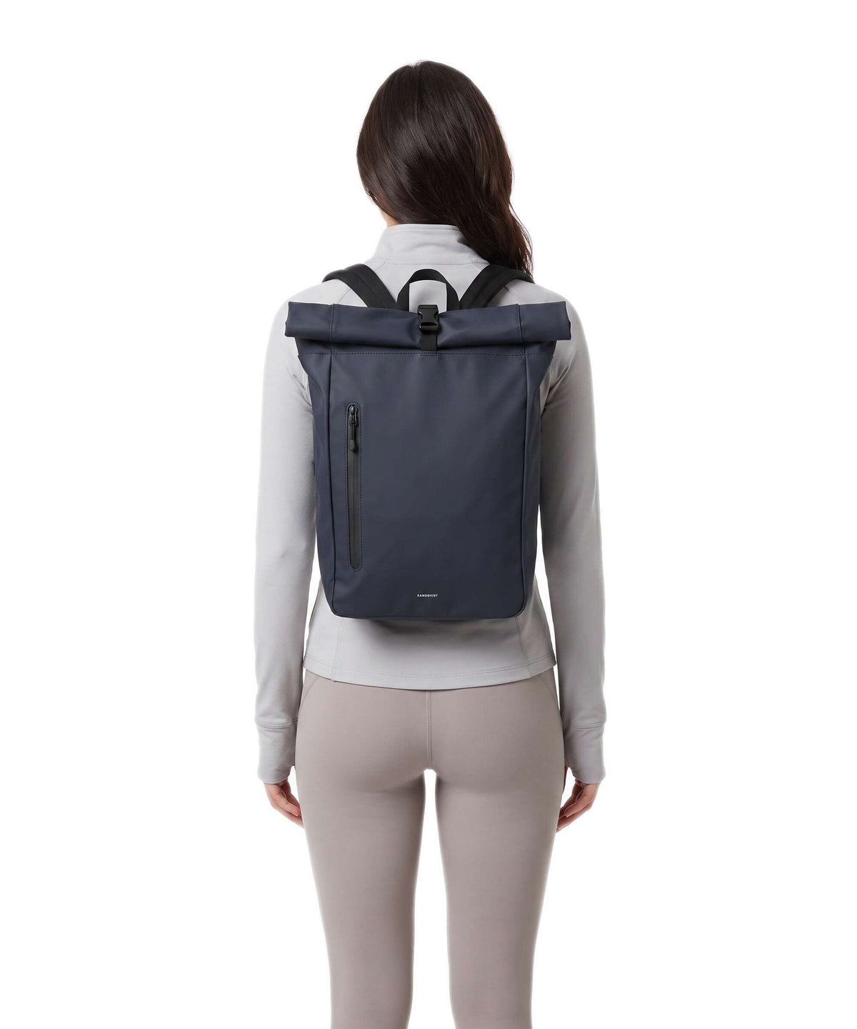 Sandqvist Stream Rolltop backpack navy