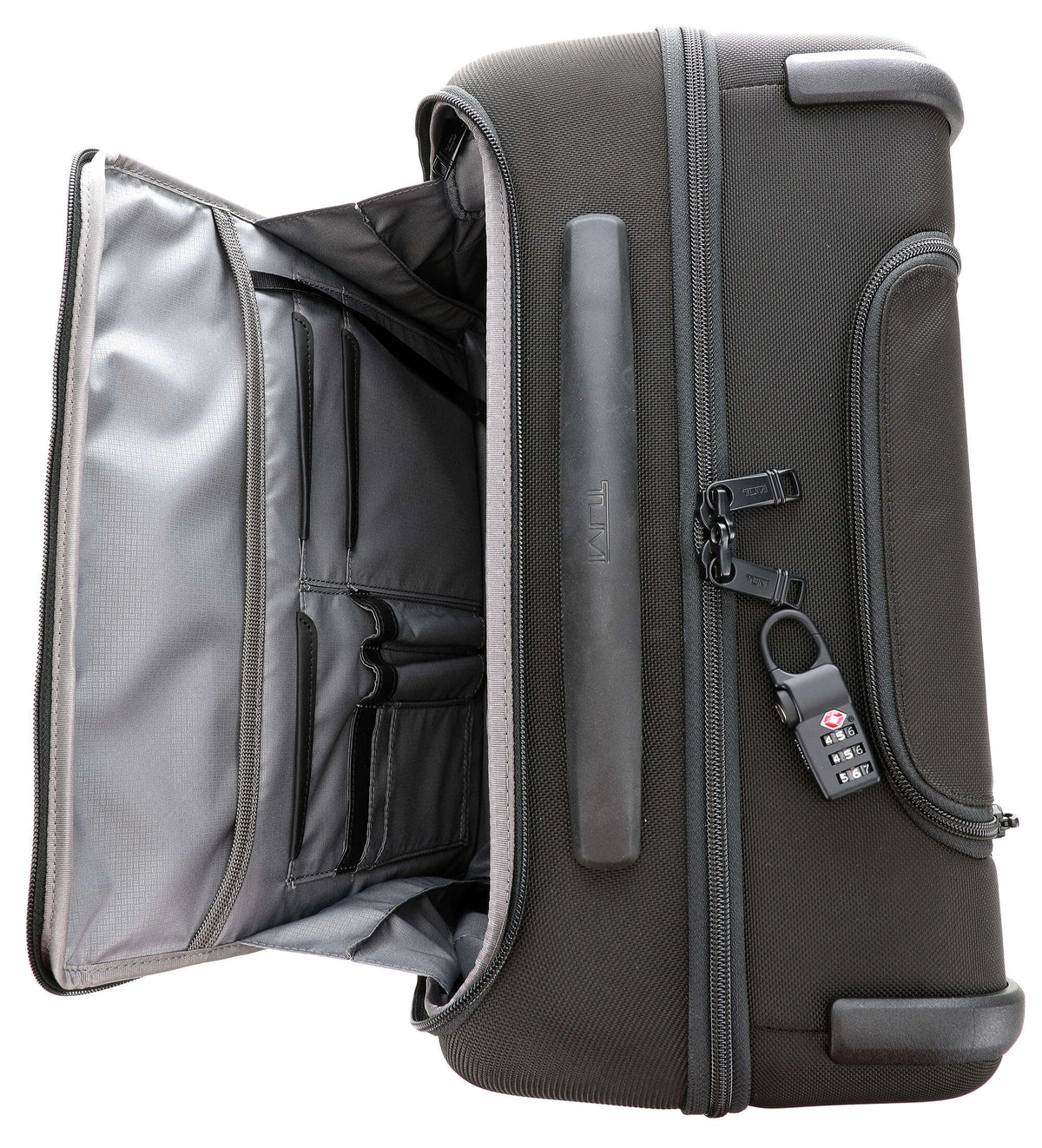tumi Alpha 3 Compact Rolling briefcase black