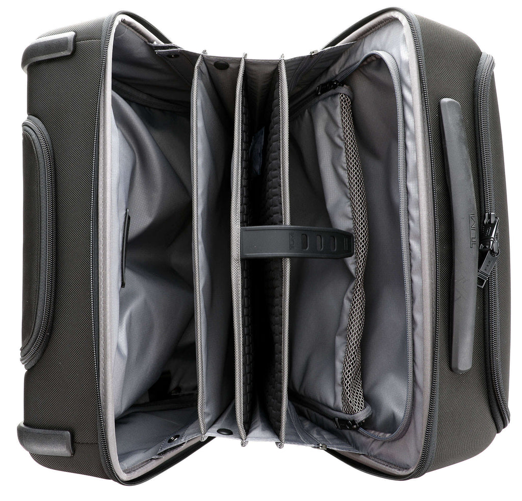 tumi Alpha 3 Compact Rolling briefcase black