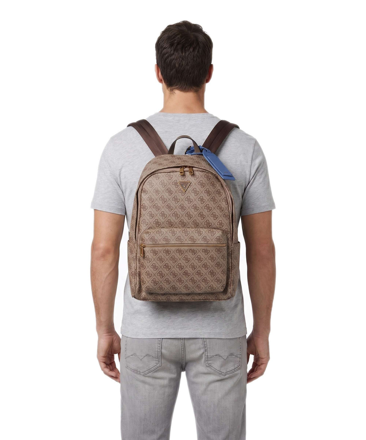 Guess Milano Squared Backpack beige/brown