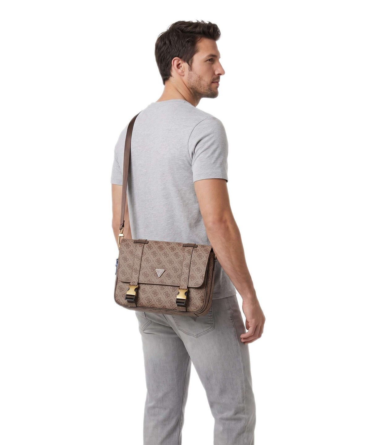 Guess Milano Messenger bag beige/brown