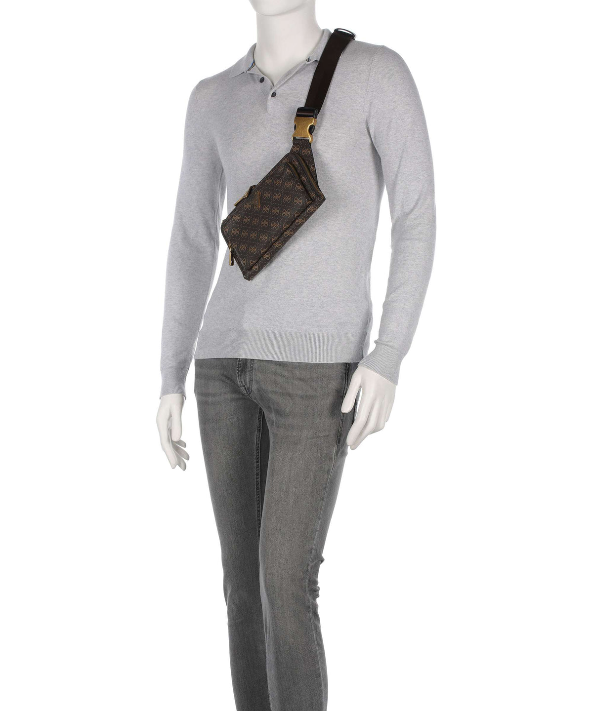 Guess Milano 4G Belt bag brown/ochre