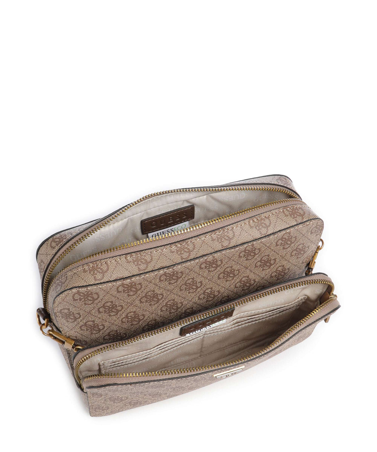 Guess Milano Crossbody bag beige/brown/blue