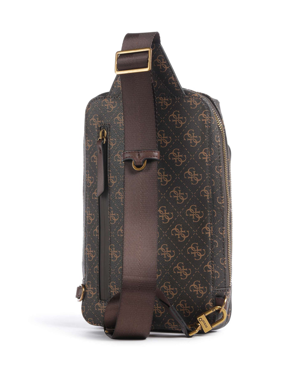 Guess Milano Sling bag brown/ochre/burgundy