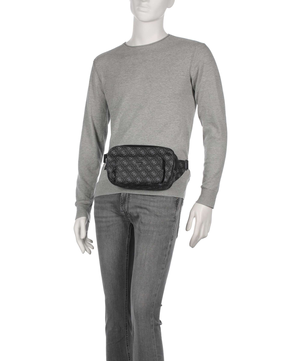 Guess Milano Medium Belt bag dark black