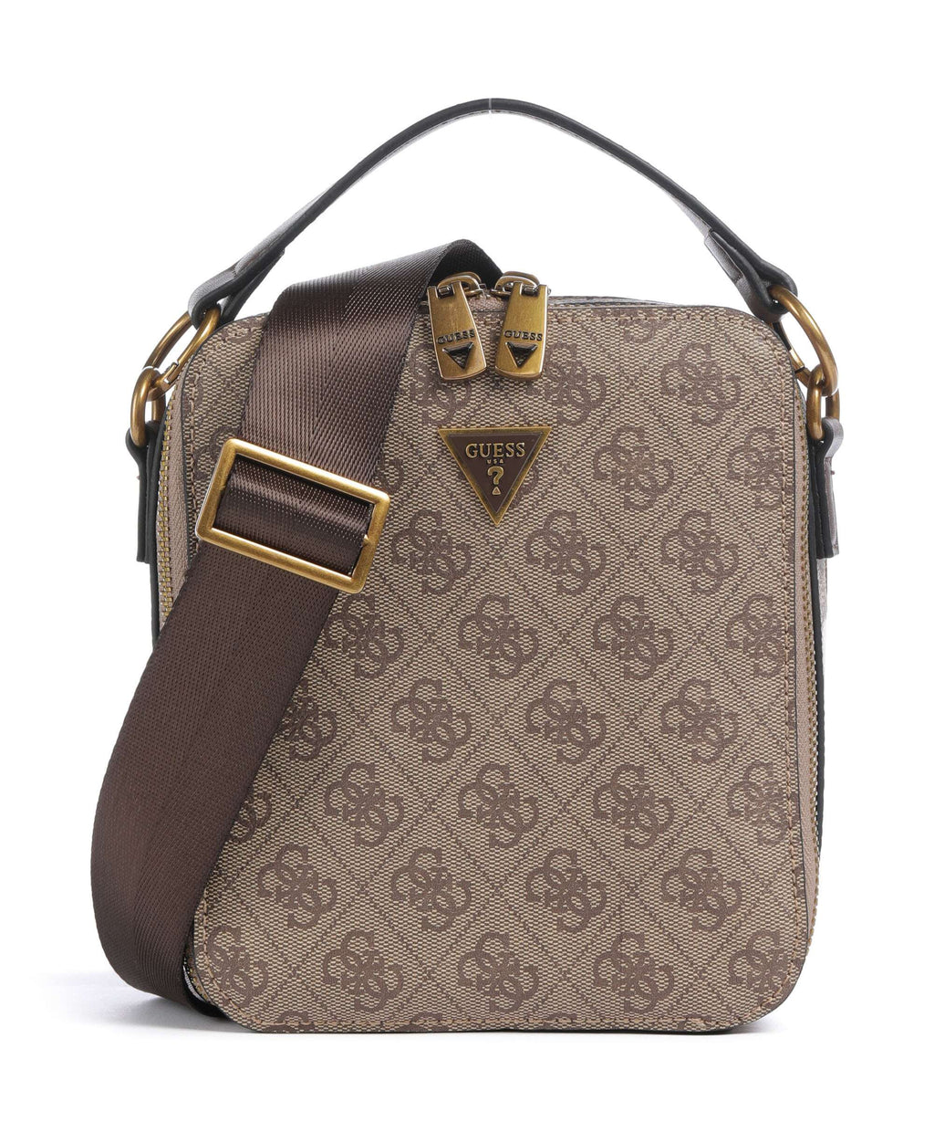 Guess Torino 4G Crossbody bag beige/brown
