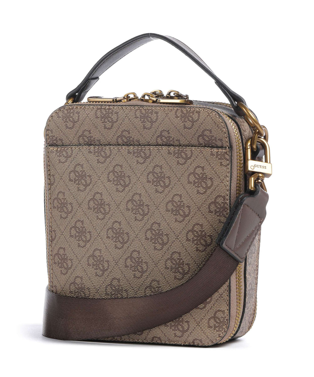 Guess Torino 4G Crossbody bag beige/brown