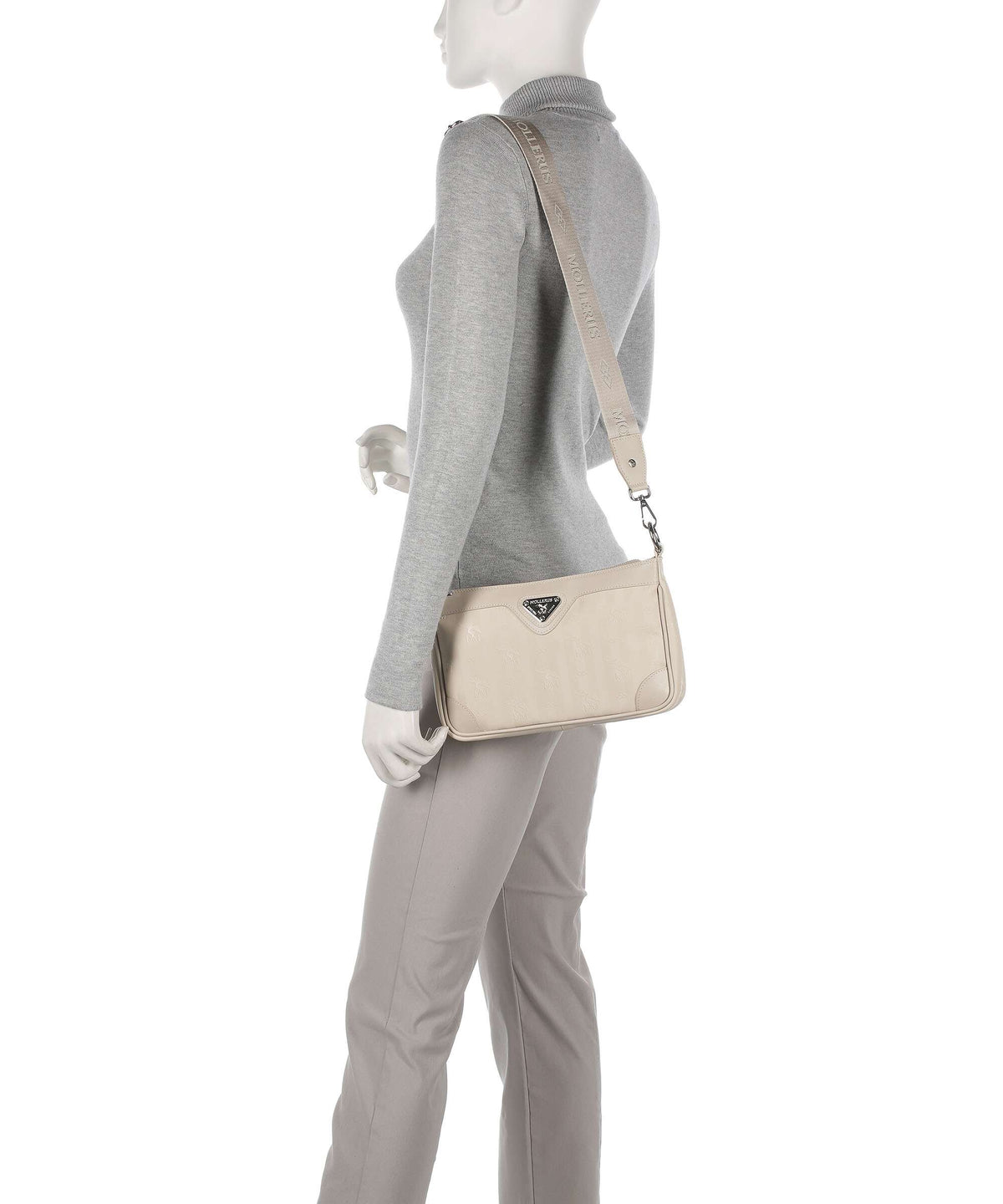 Maison Mollerus Vinerus Flums Crossbody bag pearl weiss