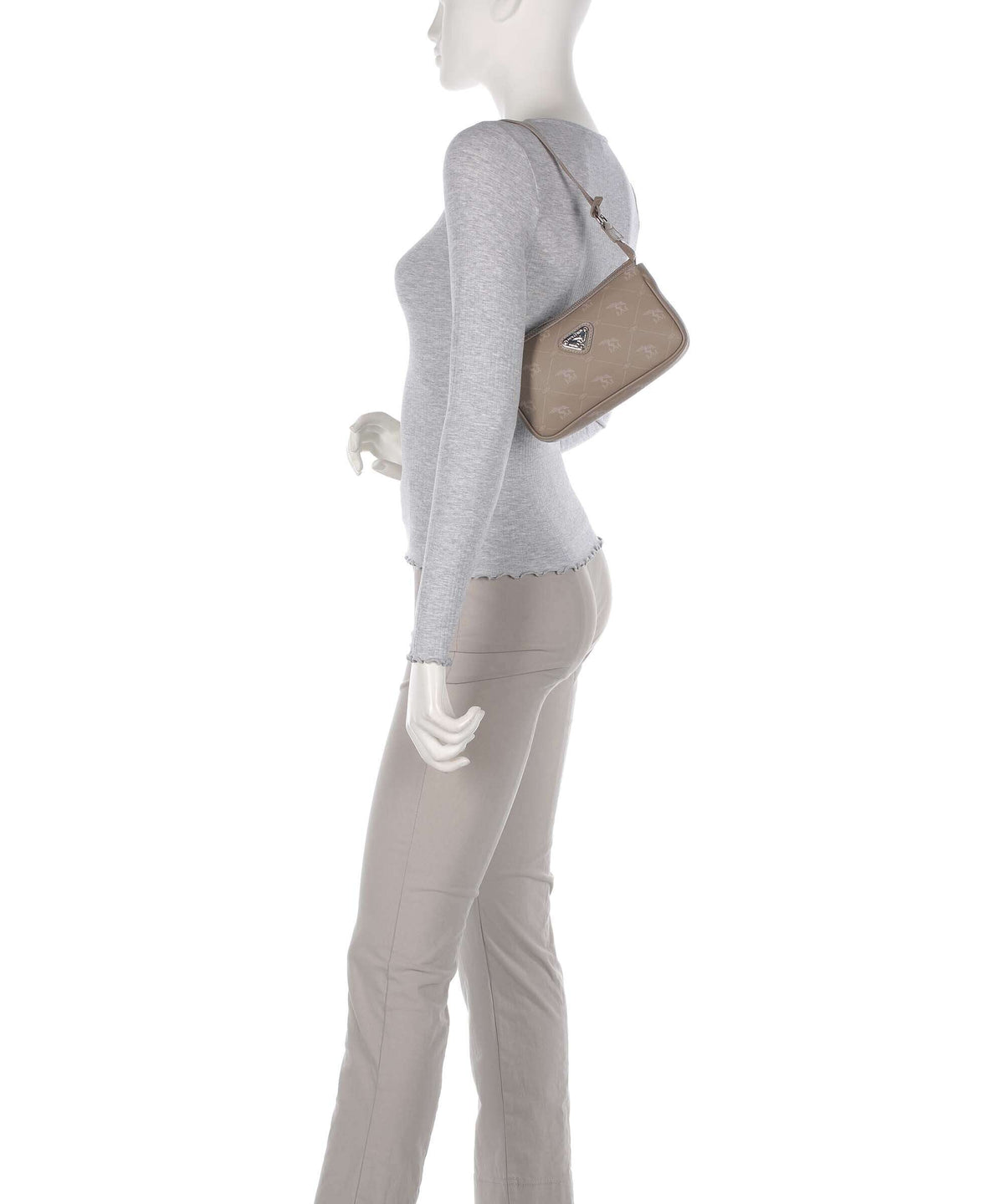 Maison Mollerus Pecarus Missy Shoulder bag taupe/rosé/silber