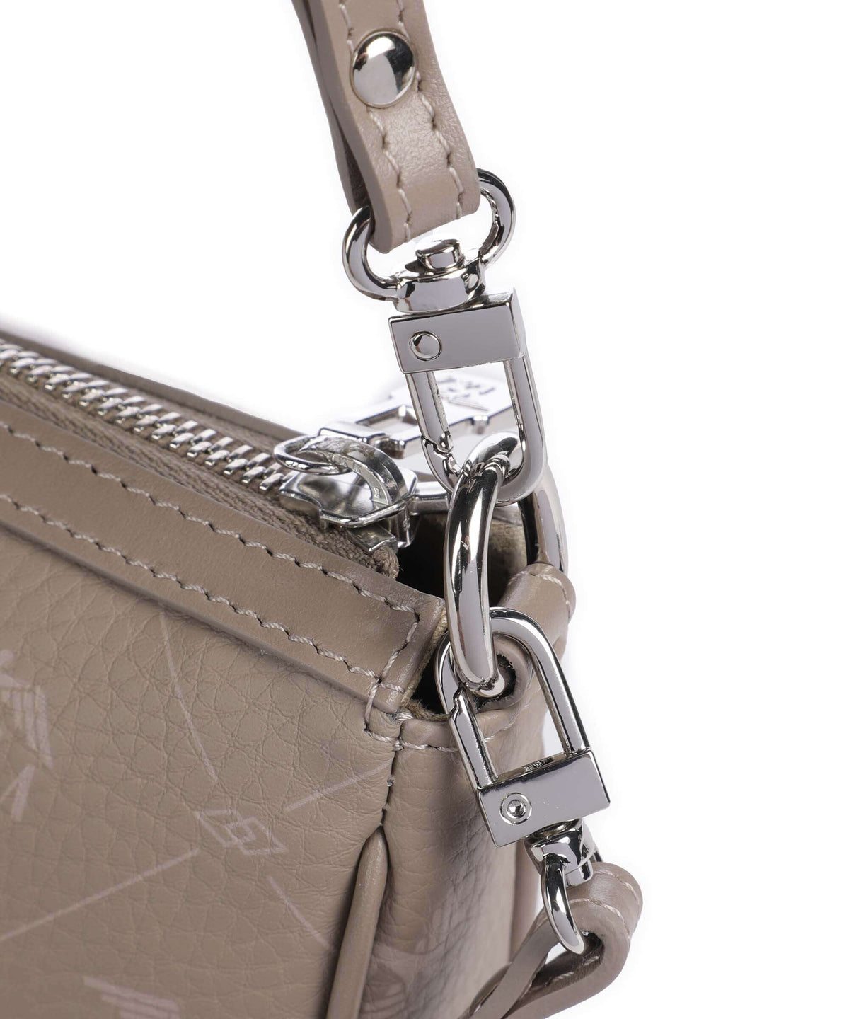 Maison Mollerus Pecarus Missy Shoulder bag taupe/rosé/silber
