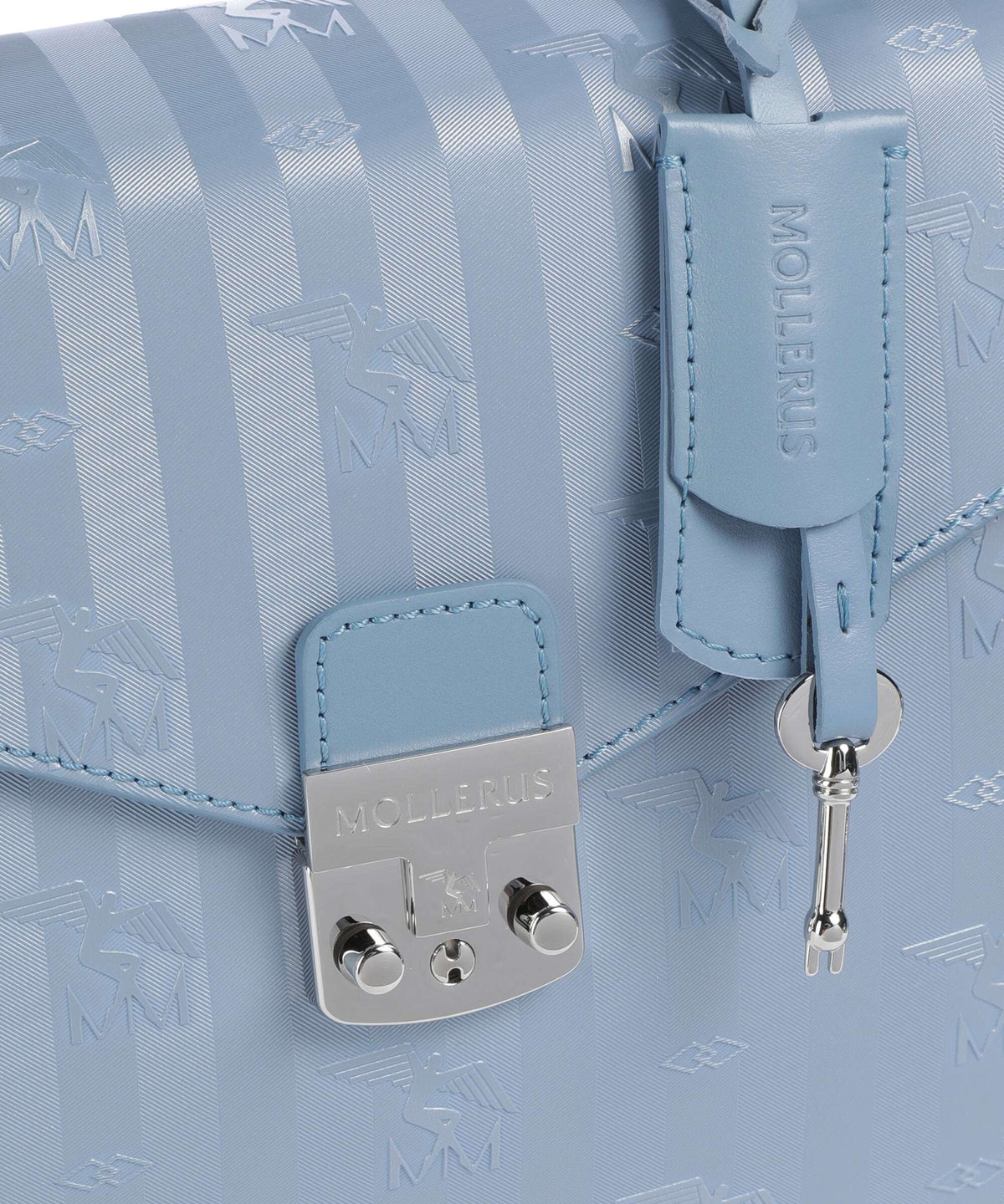 Maison Mollerus Vinerus Marly Crossbody bag metallic silber/sky