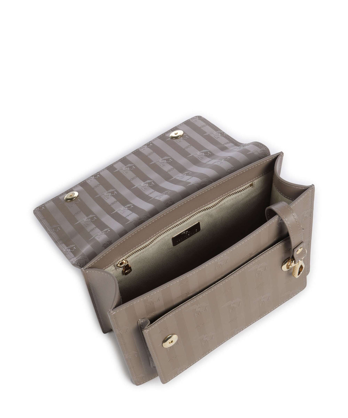 Maison Mollerus Vinerus Fey Crossbody bag taupe grau