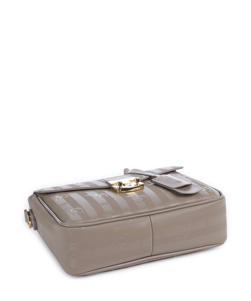 Maison Mollerus Vinerus Meyrin Crossbody bag taupe grau