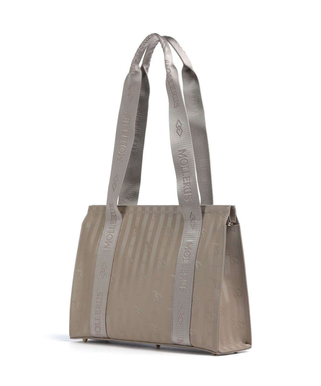 Maison Mollerus Vinerus Berlin Tote bag taupe grau