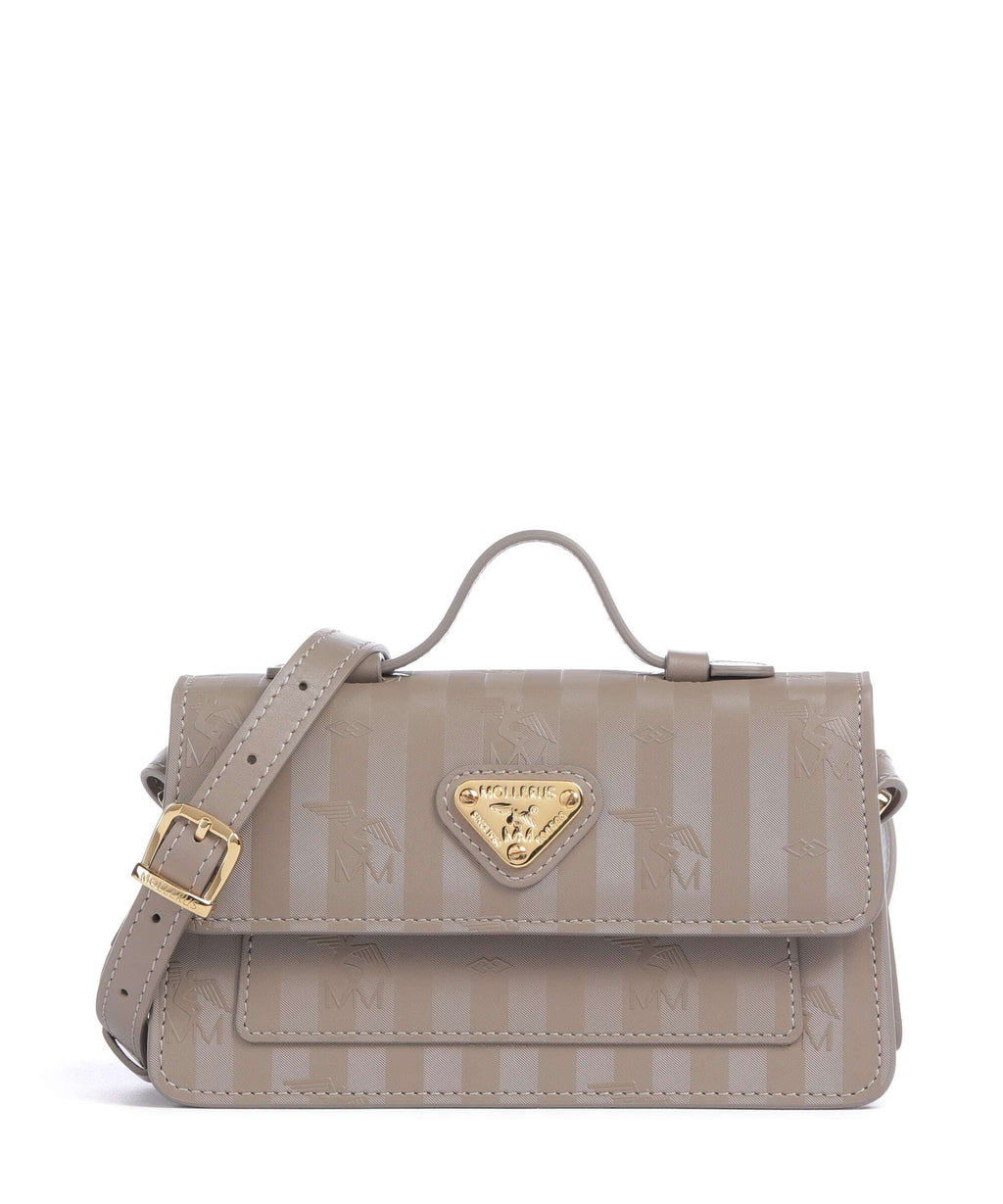 Maison Mollerus Vinerus Egg Crossbody bag taupe grau