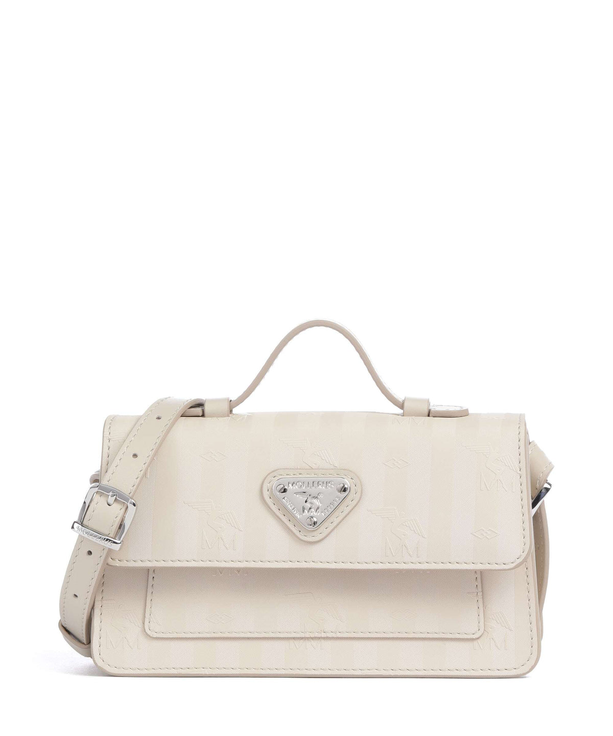 Maison Mollerus Vinerus Egg Crossbody bag pearl weiss
