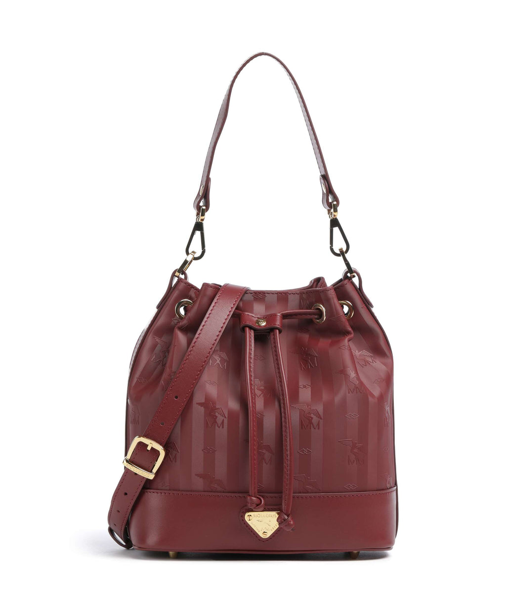 Maison Mollerus Vinerus Sion Bucket bag antique rot
