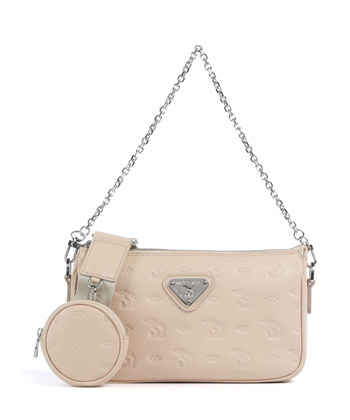 Maison Mollerus Stampato Zell Shoulder bag vanilla beige