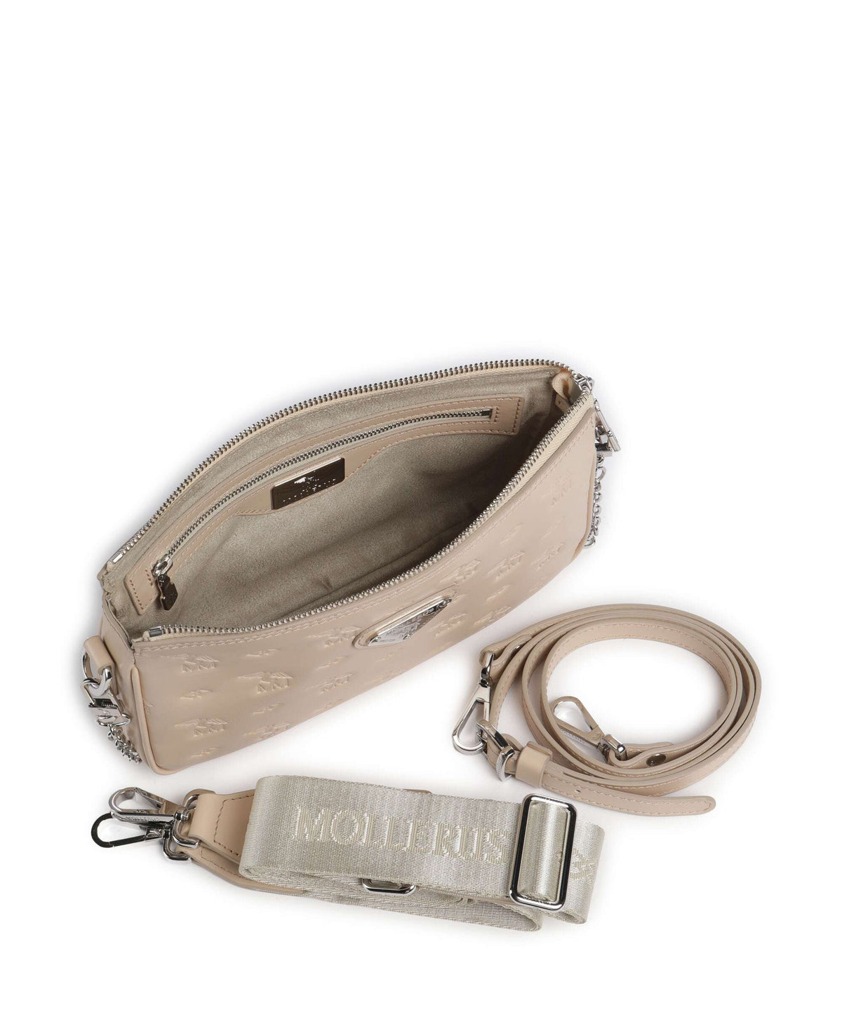 Maison Mollerus Stampato Zell Shoulder bag vanilla beige