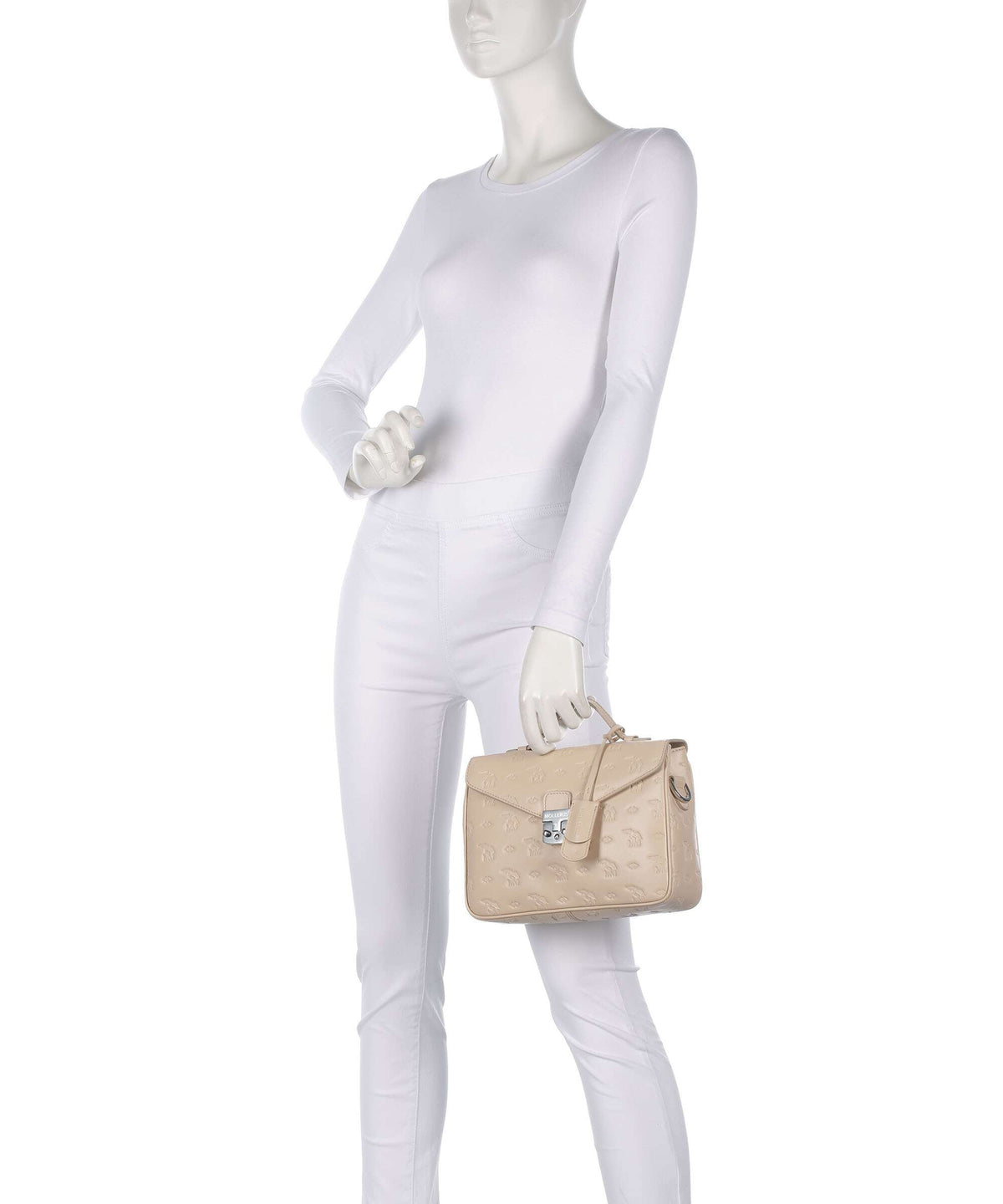 Maison Mollerus Stampato Marly Crossbody bag vanilla beige